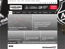 Tablet Screenshot of insideedgehockeynews.com